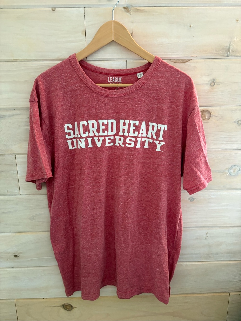 League Heather Red Sacred Heart University Graphic Tee